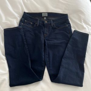 J. Crew Dark Rinse Toothpick Ankle Jean (size 26)